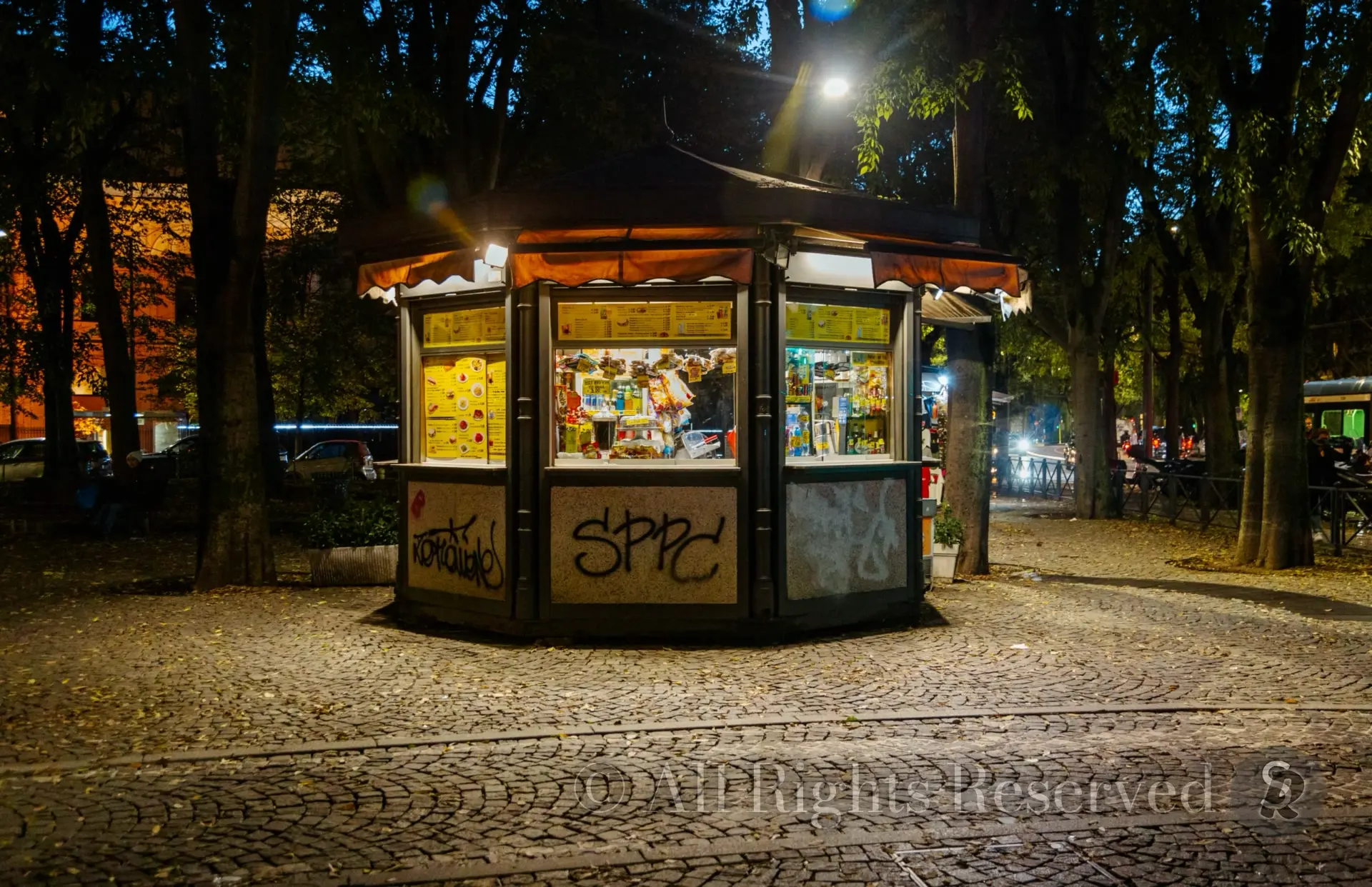 Evening in Milan, Italy