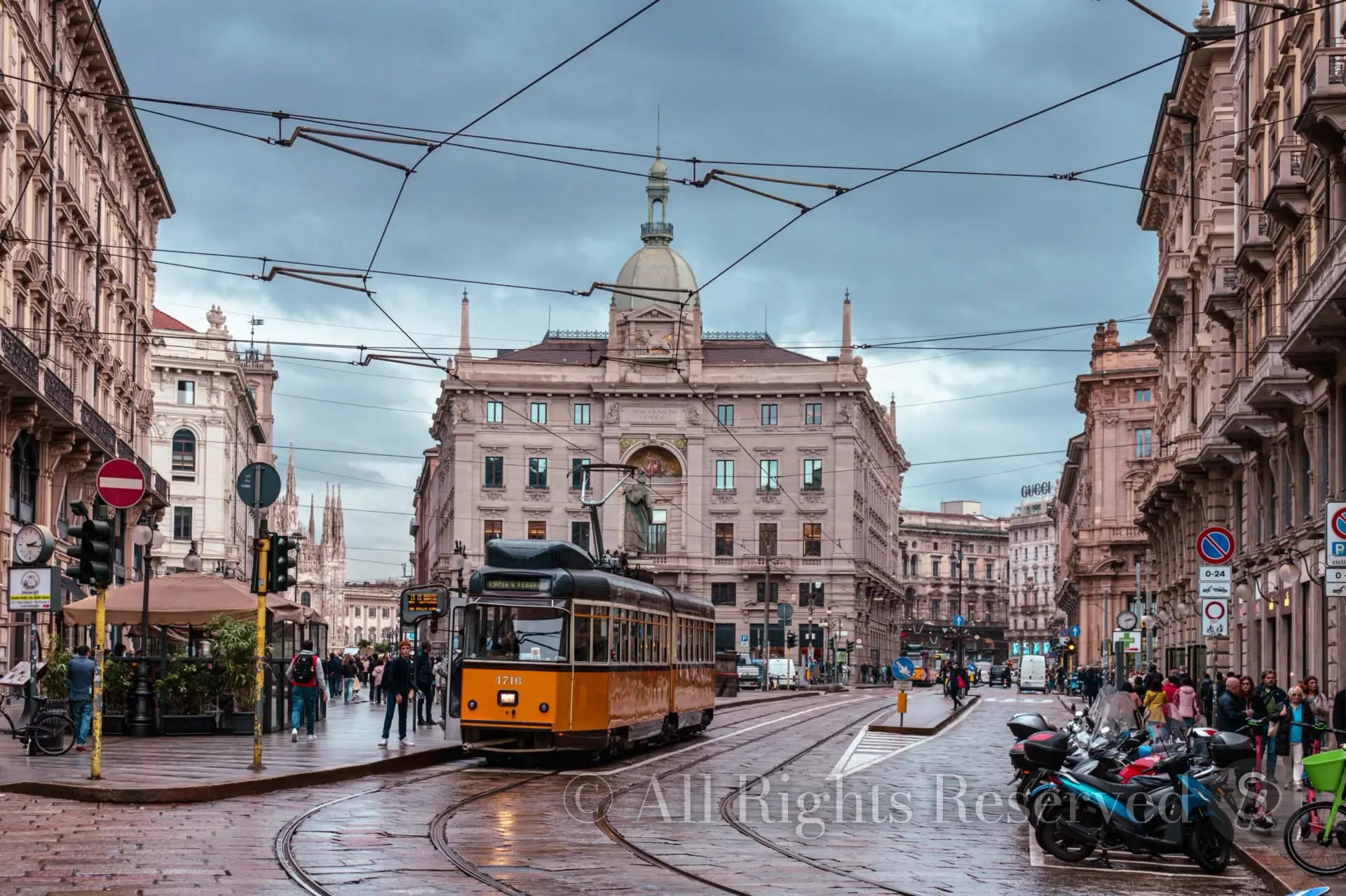 Milan, Italy. Piazza Cordusio