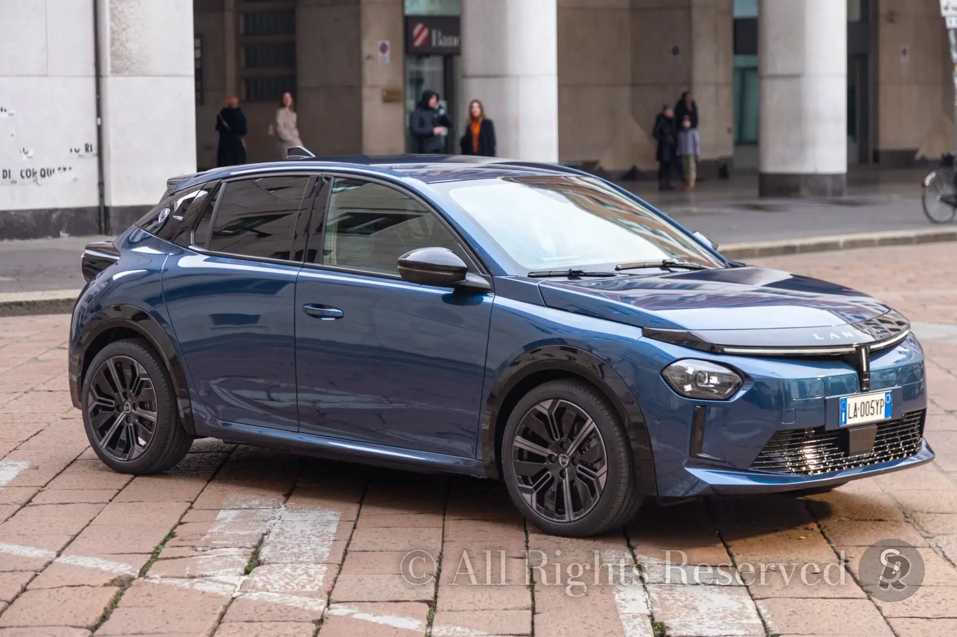 Milan, Italy. Presentazione dell Nuova Lancia Ypsilon a piazza della Borsa